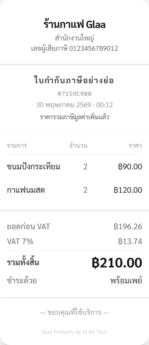 ออกเอกสารถูกต้อง ลูกค้าทำเองได้